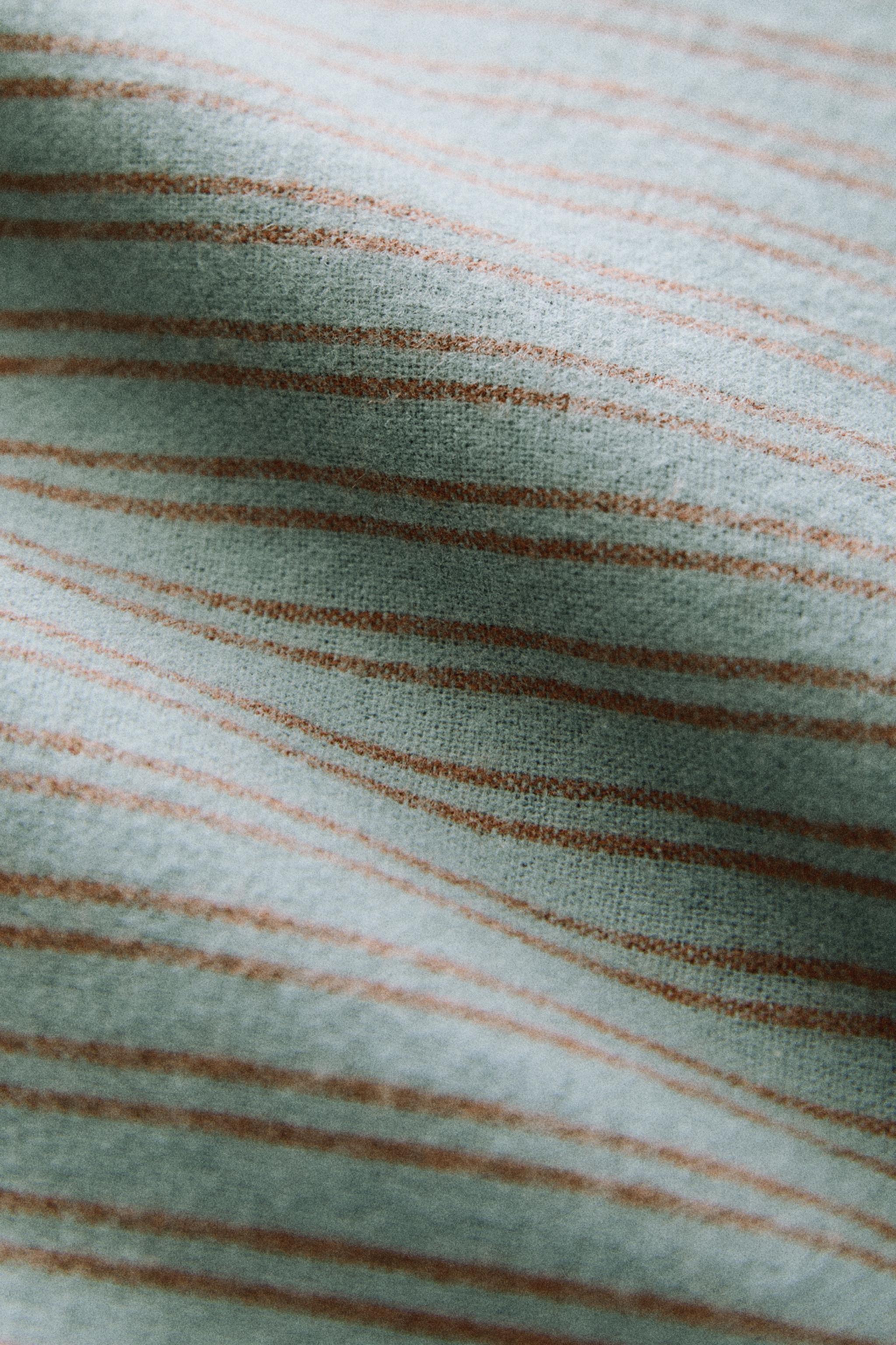 KIDS STRIPED FLANNEL DUVET COVER